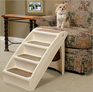 Pupstep Plus Xl Folding Non-slip Pet Stairs For Dogs - 28"l X 18"w X 25"h