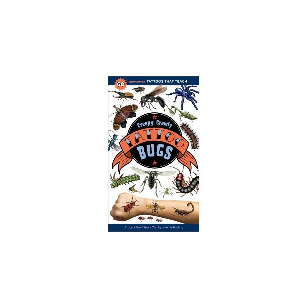 Tattoo Bugs: 60 Educational Temporary Tattoos For Kids