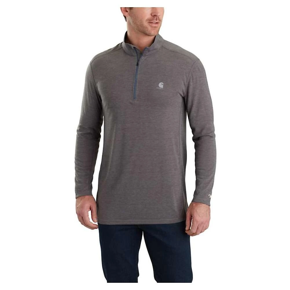 Carhartt Men's Force Extremes LS Half Zip Top - XXL - Shadow Heather