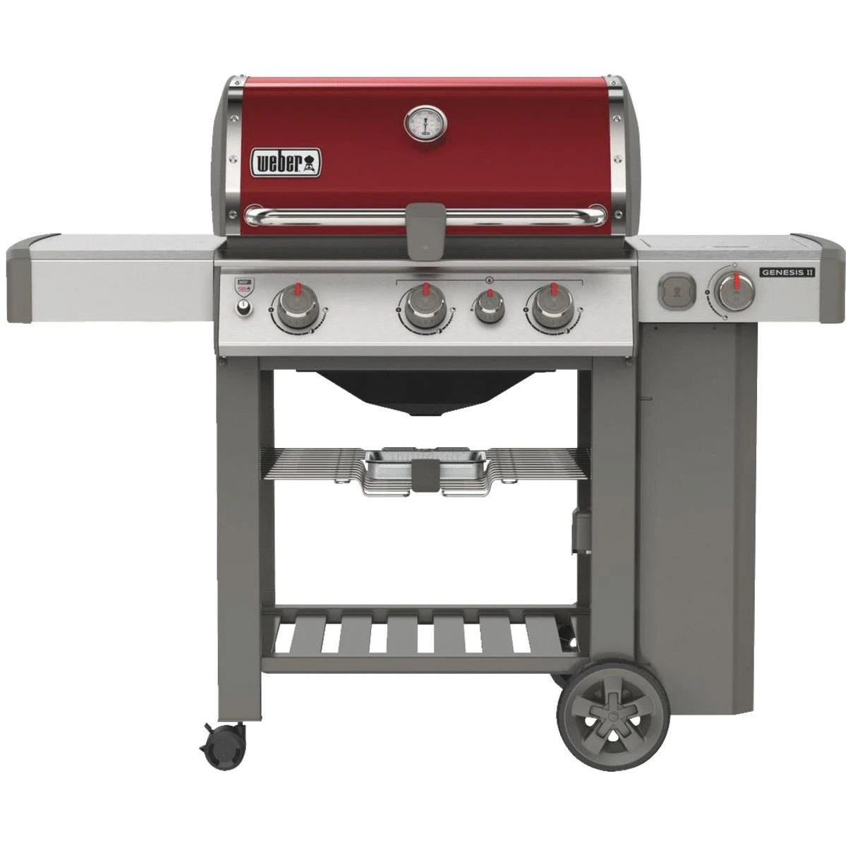 Weber Genesis II SE-330 3-Burner Crimson 39,000 BTU LP Gas Grill with 12,000 BTU Side -Burner
