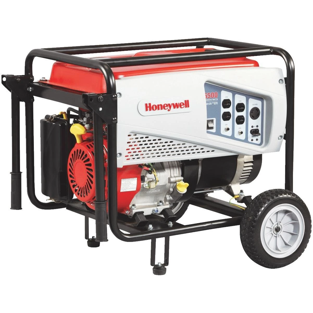 6038 6,500 Watt Portable Gas Powered Generator With 389cc Ohv Engine