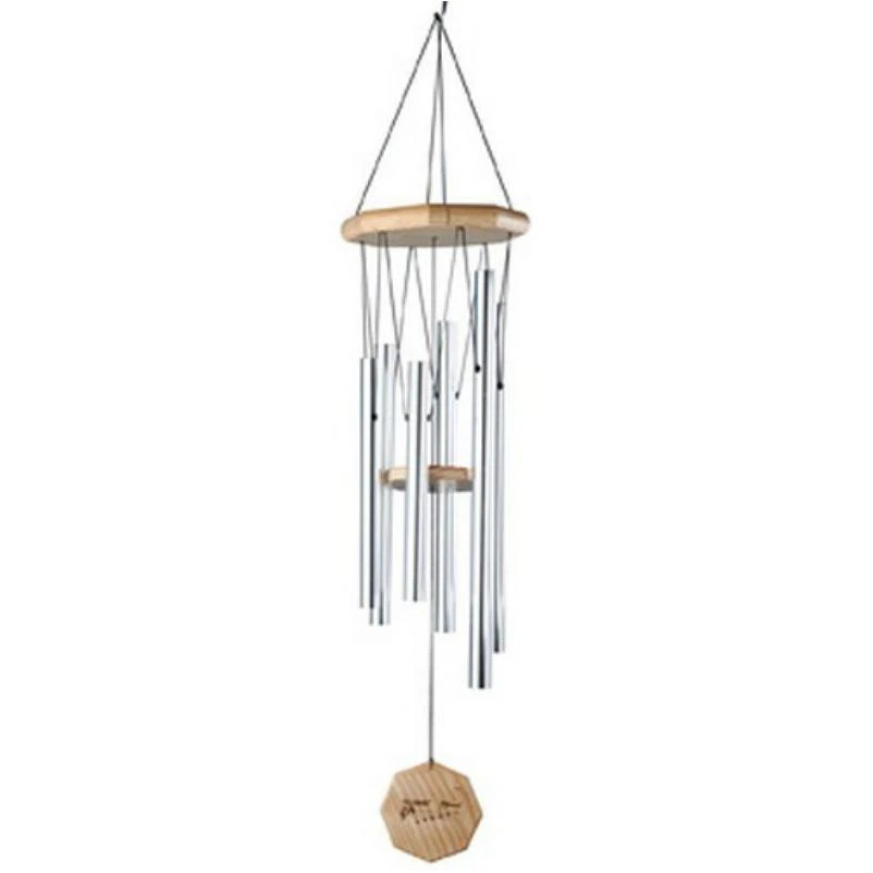 JW Stannard JW Stannard Songbirds 30 in. Bluebird Wind Chime, Silver, Metal Alloy