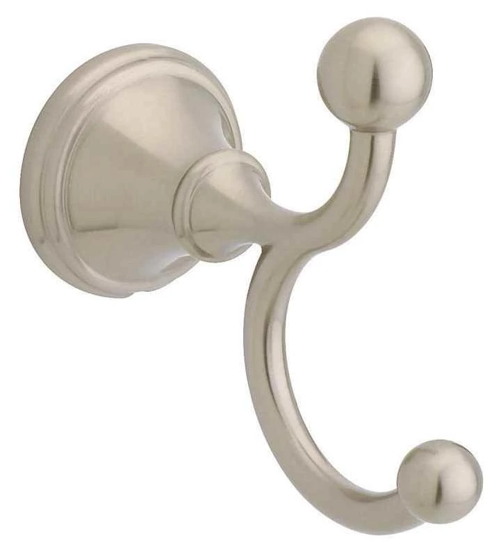 Franklin Brass Crestfield Robe Hook 3.7 in. H x 2 in. W x 3.9 in. L Satin Nickel Die Cast Zinc