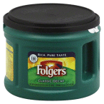 "Folgers Classic Roast Decaf Ground Coffee, Medium Roast (PRO000374)"
