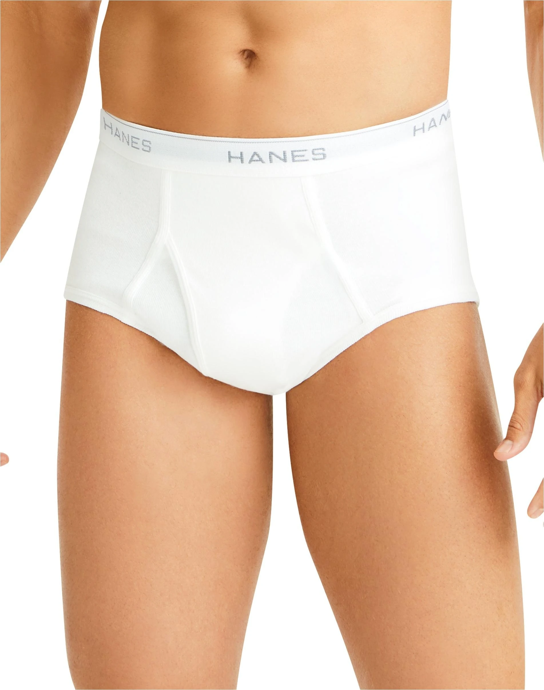 Mens Hanes Red Label 7 Pack of Cotton Briefs L, White