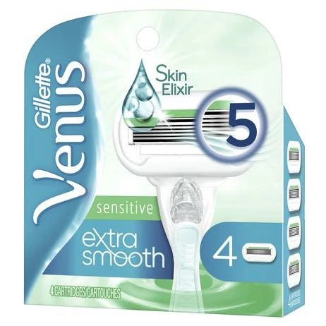 Gillette Venus Extra Smooth Sensitive Razor Blade Refills - 4.0 ea