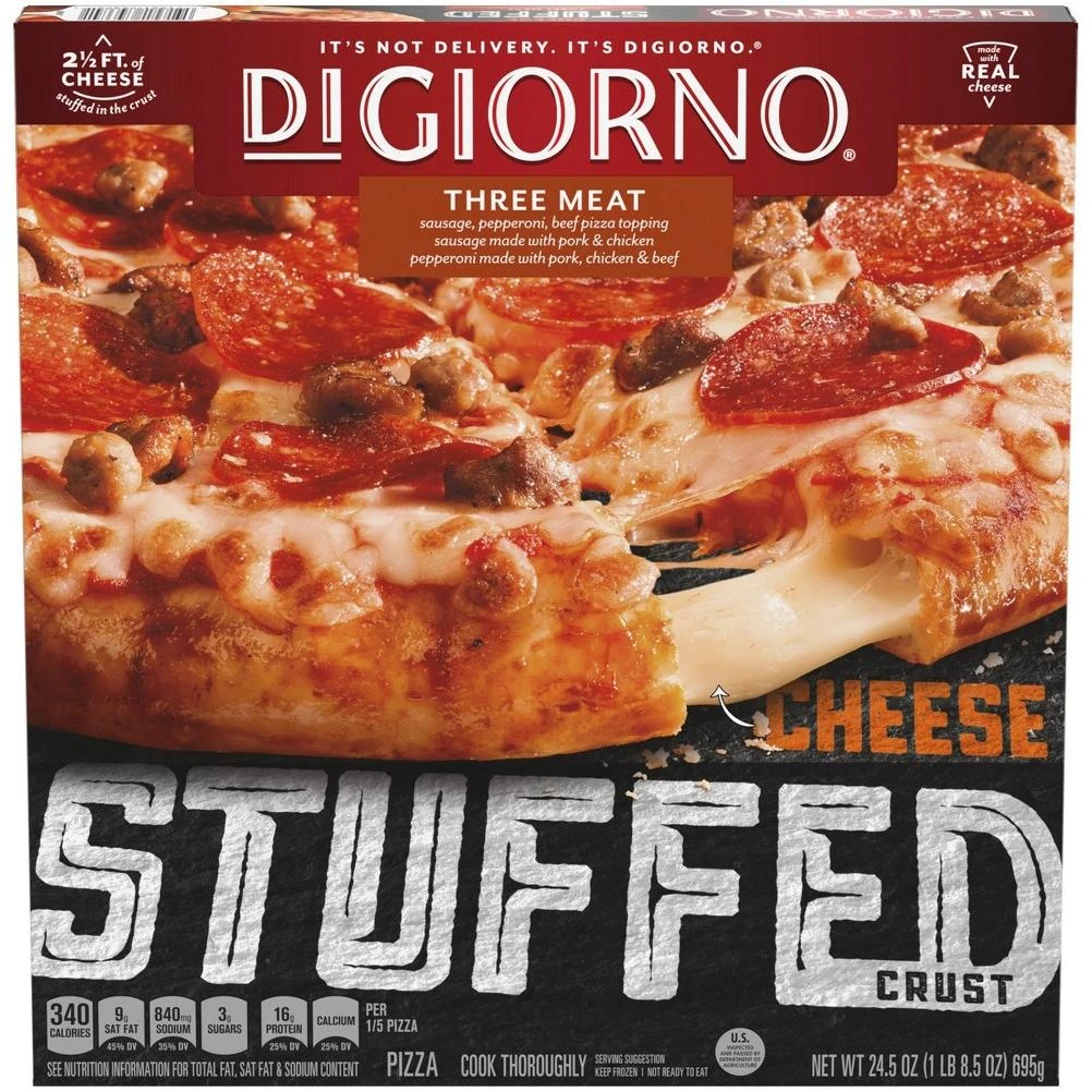 DIGIORNO CHS 3 MEAT PIZZA 24.5OZ