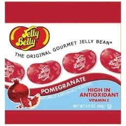 Pomegranate Jelly Beans 3.5 Ounce Bag - Deliciously Fruity Treat