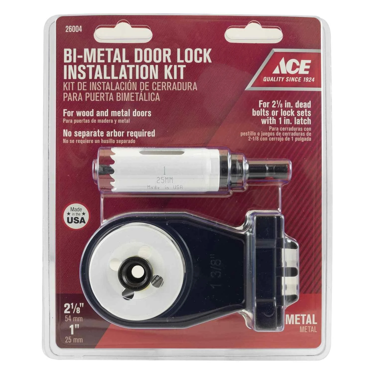 Ace Bi-Metal Door Lock Installation Kit