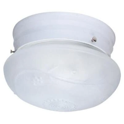 Sunlite HALL6/WH 60w A19 mushroom shaped Energy Saving ceiling fixture