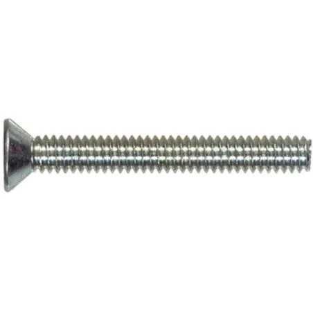 Hillman 7023 Steel Machine Screw – 1/4" × 1" Flat‑Head Phillips Fastener