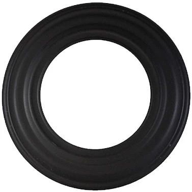 8-605 8 Inch 24 Gauge Black Stove Pipe Collar For Furnace And Chimney