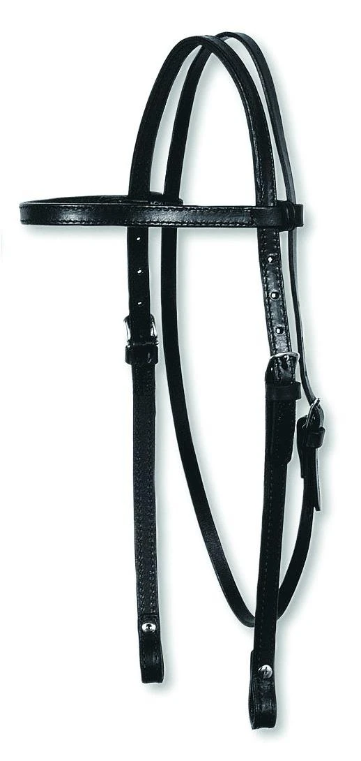 HEADSTALL BROWBAND 5/8" BLACK