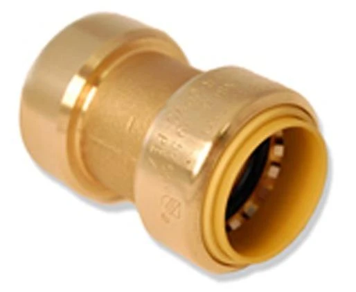 Pushfit Coupling 3/4 In. Pro Bite Lead Free Brass Lf821r