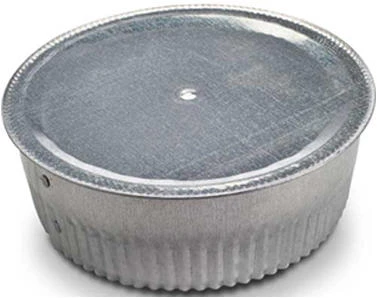 5 Inch Galvanized Round Chimney Plug, Model 5-309, 26 Gauge