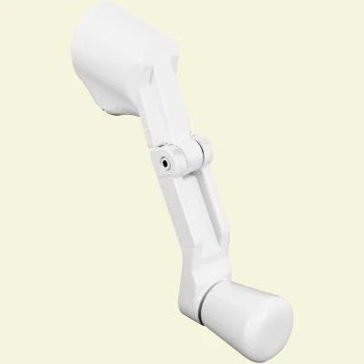 Universal Foldable Crank Handle for Casement Windows – Durable Diecast Metal, White