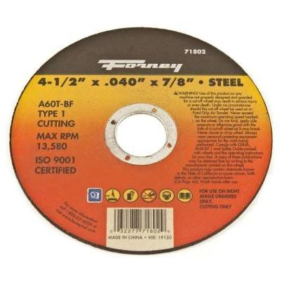 4-1/2 in. x 0.040 in. x 7/8 in. Metal Type 1 Cut-Off Wheel