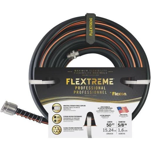 Flexon Flextreme 5/8 In. Dia. x 50 Ft. L. Garden Hose W/Kink-Stop FLXP5850