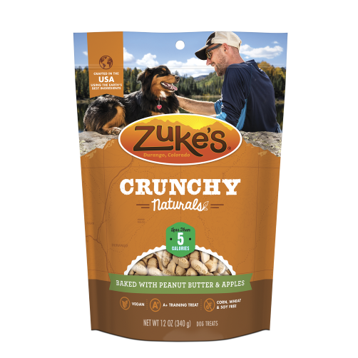Crunchy Naturals Baked Dog Treats With Peanut Butter & Apples, 12 Oz.