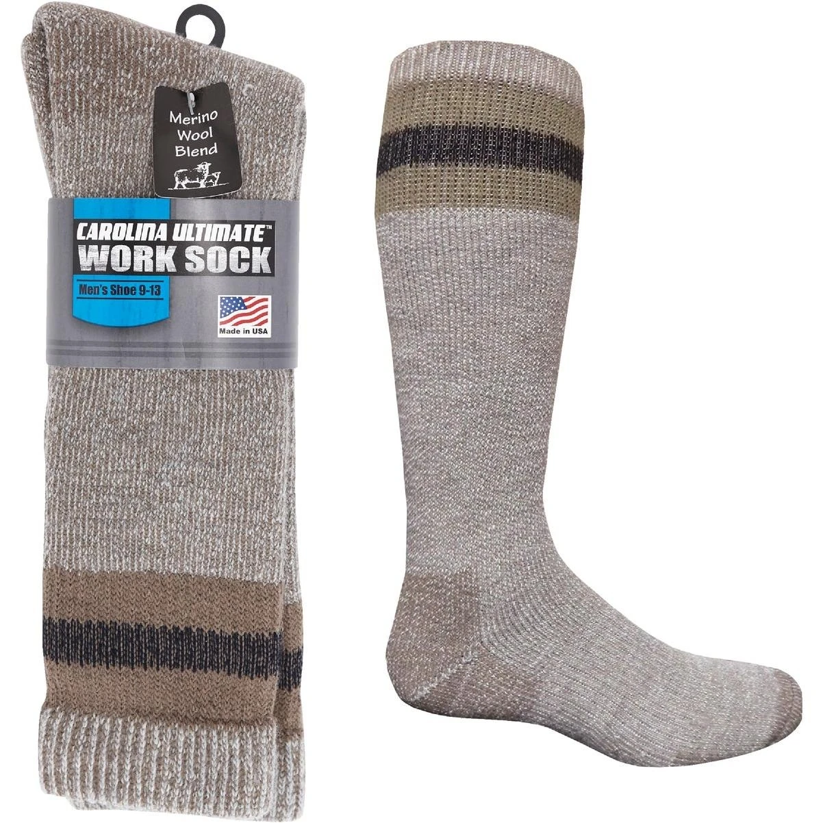 Large Khaki Hiker Sock For Men And Women, Model 924-l-khaki