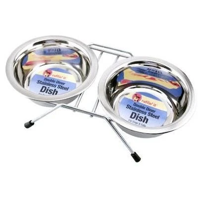 Products 19416 16 oz. Stainless Steel Double Diner Pet Bowl