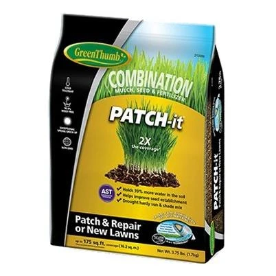 Patch-it Grass Seed, Mulch & Fertilizer Combination, 3.75-Lbs., Covers 175 Sq. Ft.