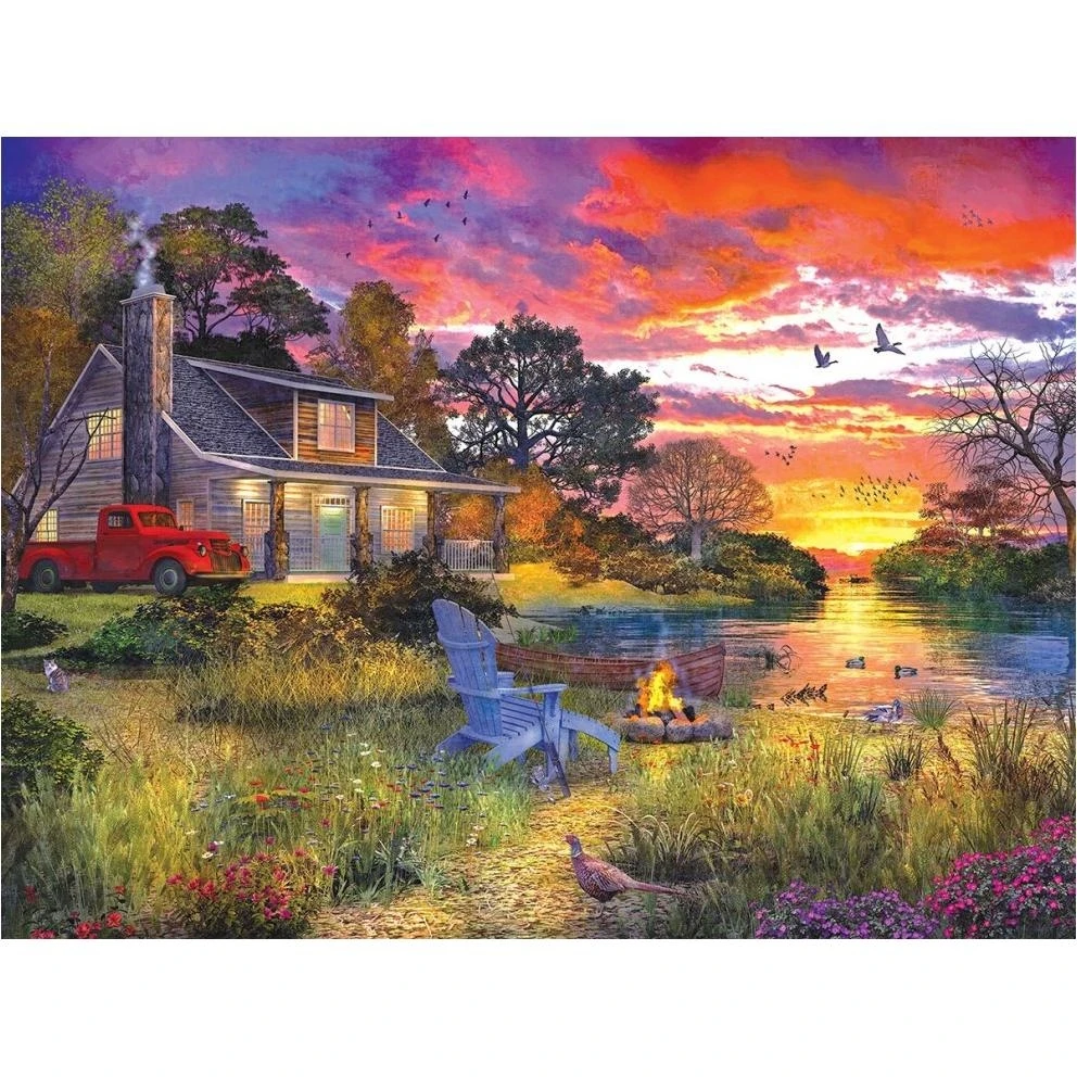 Evening Cabin 1000pc Puzzle