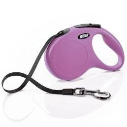 Classic Medium Retractable Dog Leash In Pink, 16 Feet, 55 Lb Capacity