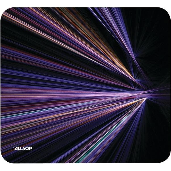 Allsop 30600 Tech Purple Striped Mouse Pad – Precision Gaming & Office Surface