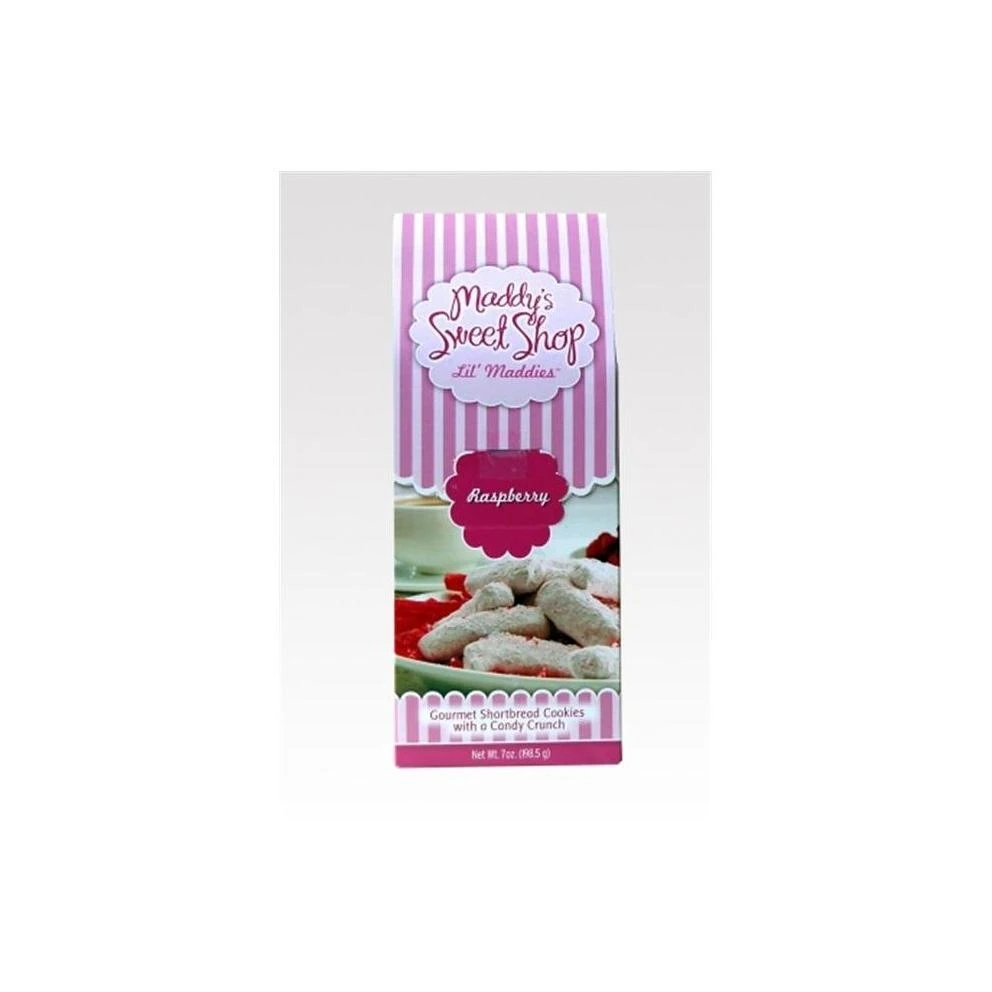 Maddy's Sweet Shop Lil' Maddies Raspberry Shortbread Cookies with a Candy Crunch, 7 Oz.