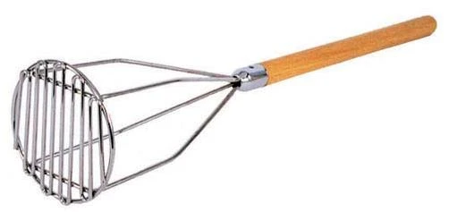 Round Potato Masher - 18in. Long Handle With 4 1/2in. Diameter Head