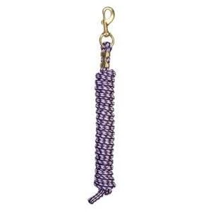 PURPLE-ORCHID WEAVER TACK HORSE POLY LEAD ROPE W/ SOLID BRASS 225 SNAP