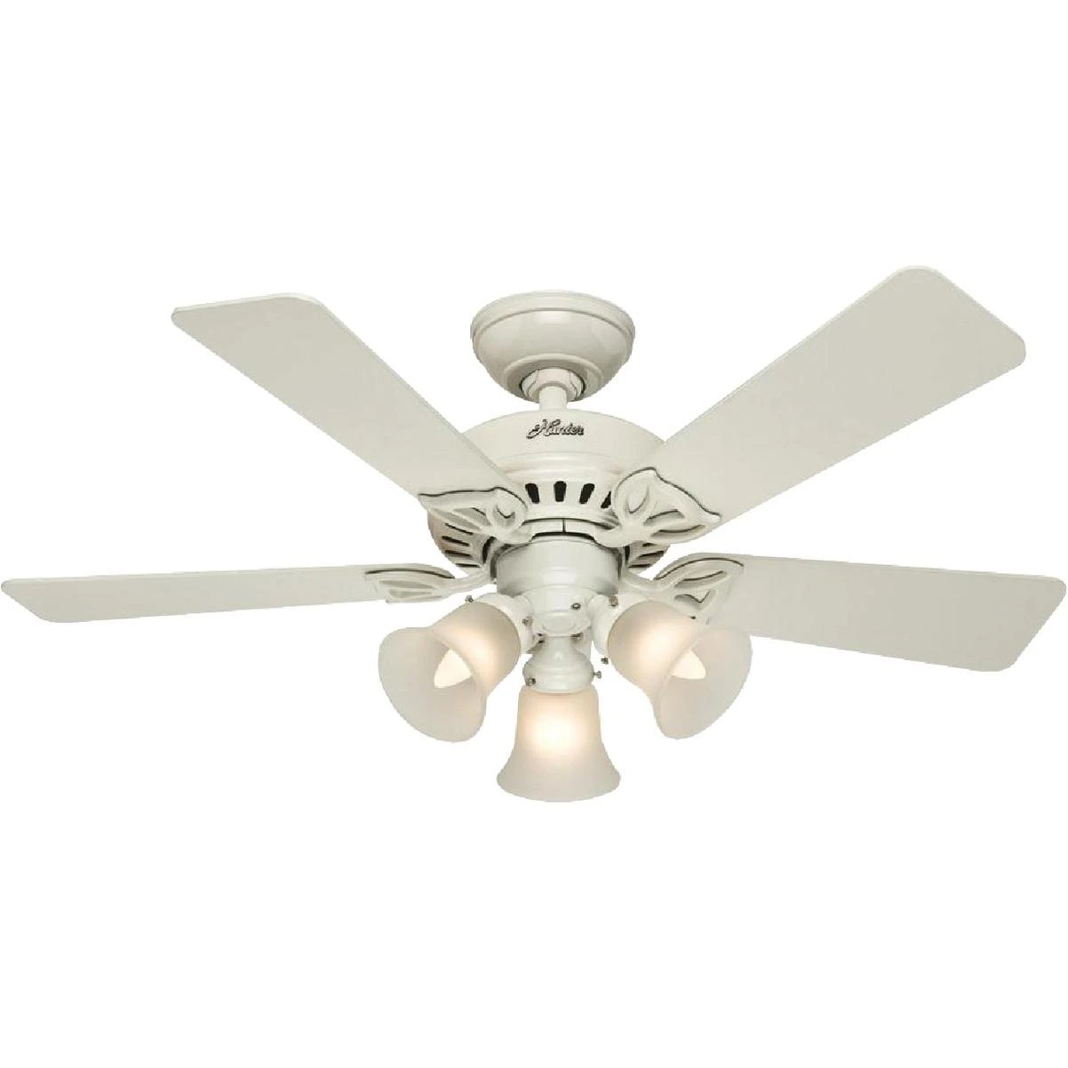 20436 Beacon Hill 42-inch White Ceiling Fan With Light And Five Blades