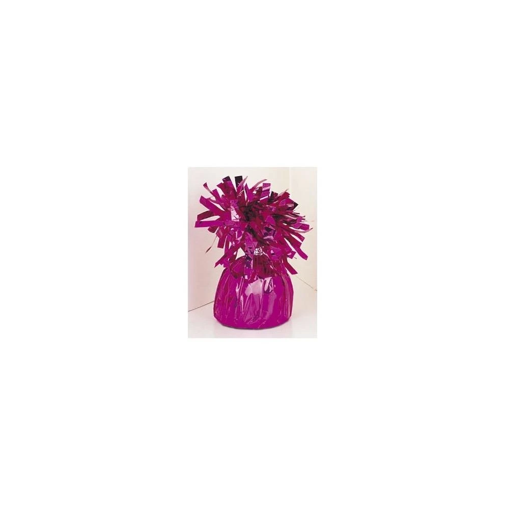 Magenta Foil Balloon Weight - 6.2 Oz Decorative Party Supply
