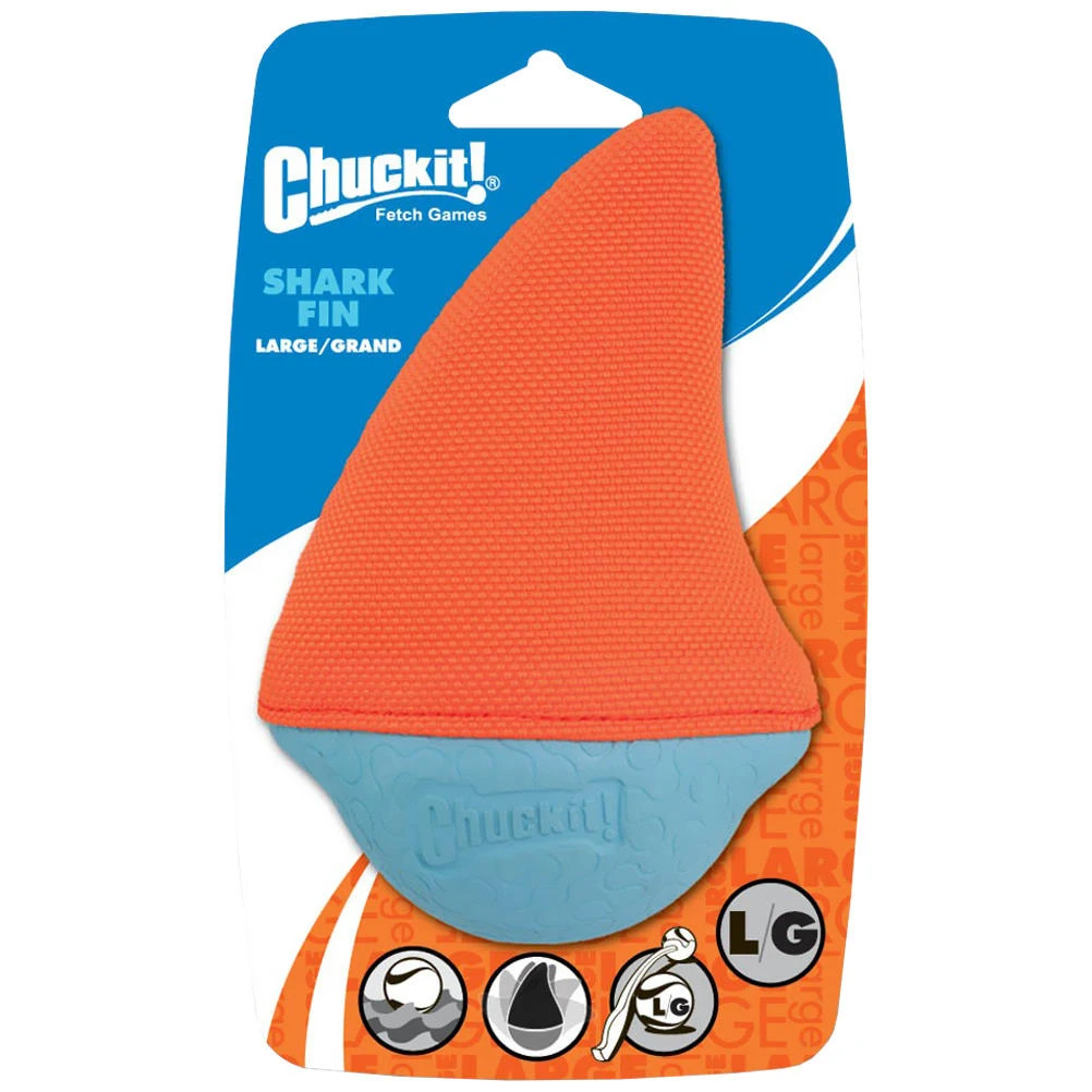 Large Amphibious Shark Fin Dog Toy - 3 Inch Floating Fun