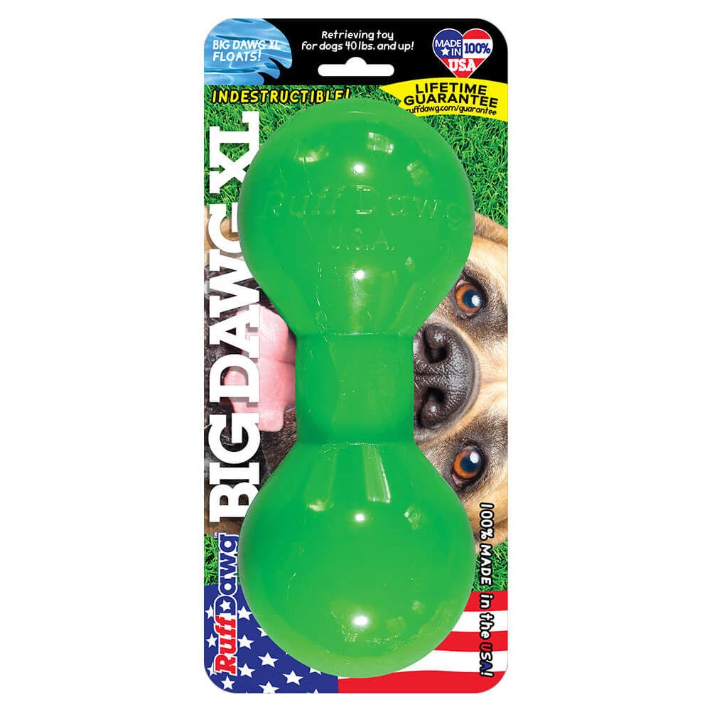 Ruff Dawg Big Dawg Xl Indestructible Rubber Chew Toy 8.5" X 3.5" For Large Dogs