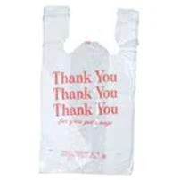 r3 8023997 flat t-shirt bag, 7 in l x 12 in w x 18.6 in d, plastic, white