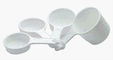 4-piece Measuring Cup Set With Easy Grip Handles And Clear Measurements