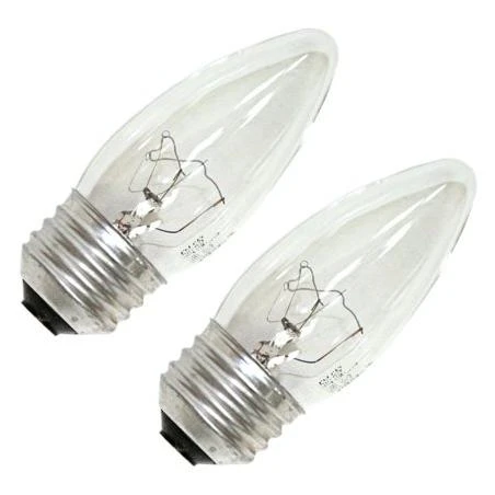Sylvania 13721 - 60B10/T/BL/2PK 120V B10 Decor Torpedo Light Bulb