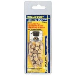 39437 0.31 in. Oak Flat Head Plug - 20 Pack