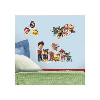 5 in. x 11.5 in. Paw Patrol Peel and Stick Wall Decal