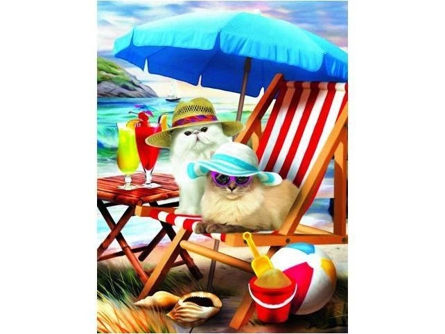 Beach Cats 300-piece Jigsaw Puzzle By Sunsout Inc