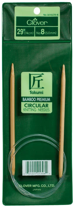 Takumi 29‑Inch Bamboo Circular Knitting Needle – 13 mm/9 mm Size