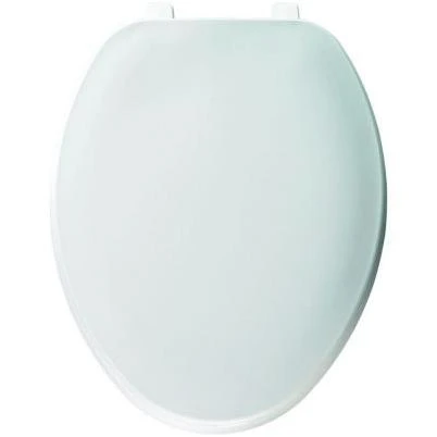 Elongated Closed Front Toilet Seat in White