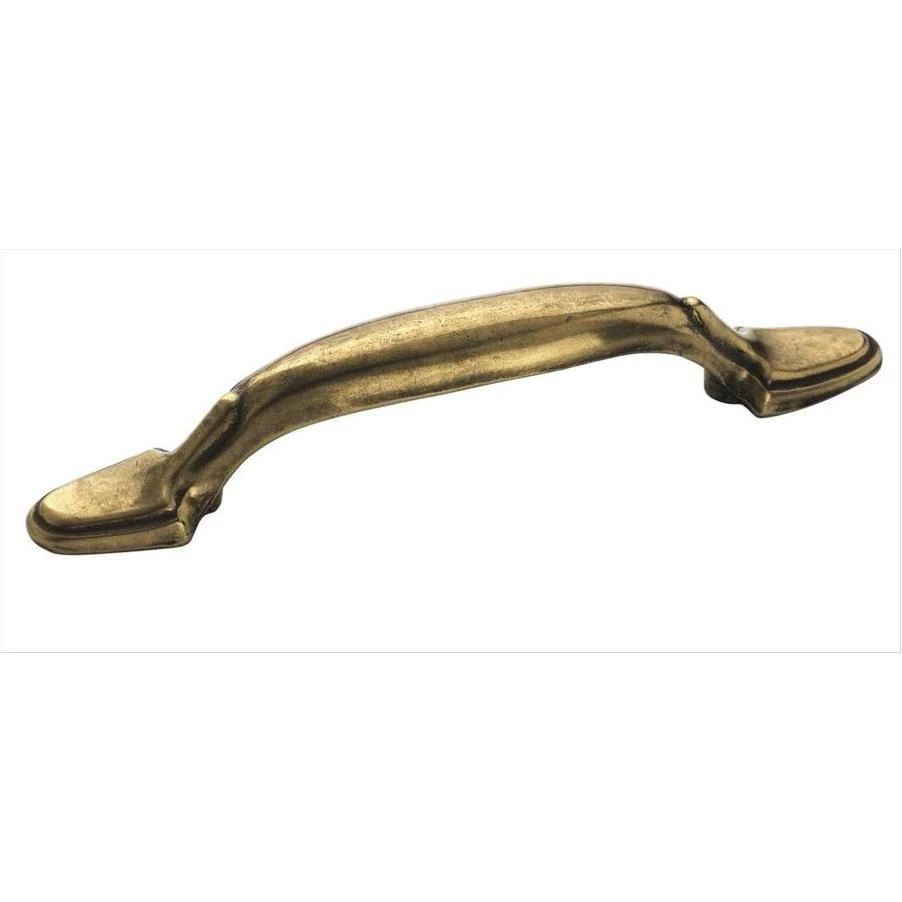 Amerock Allison Value 3-in Center to Center Burnished Brass Arch Handle Cabinet Pull