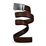 Men's Mission Belt 'Gun Metal' Leather Belt, Size Large - Gunmetal/ Chocolate