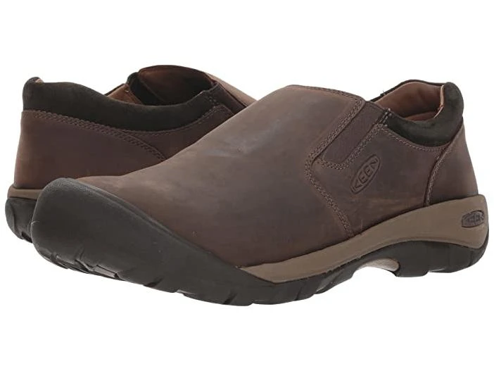 Keen Men's Austin Casual Slip Shoe - 10 - Chocolate Brown / Black Olive