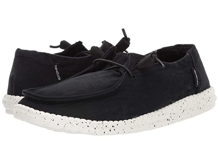 Womens Hey Dude Wendy Linen Loafers - Black