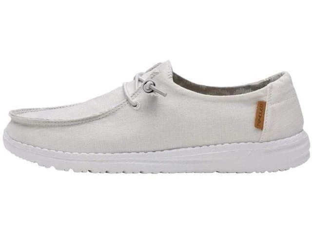 Womens Hey Dude Wendy Slip On Casual Shoe - White