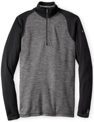 Smartwool Men's NTS Mid 250 Zip T - Medium - Black Pattern